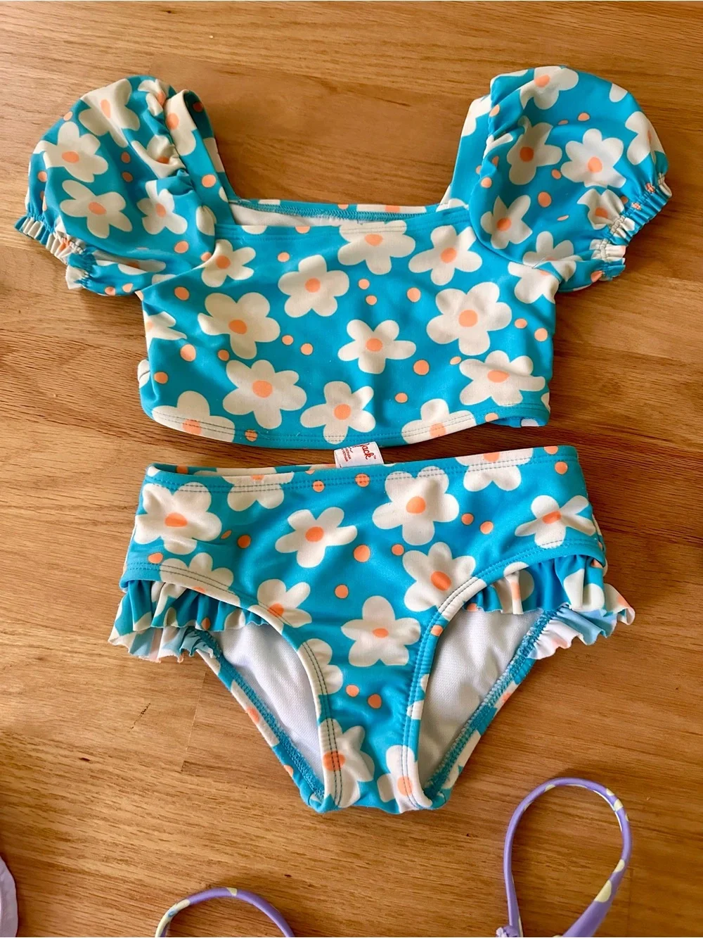 Girls bundle Two-Piece bikini Swimsuit lot-  Sz 4/5 cat and Jack art class